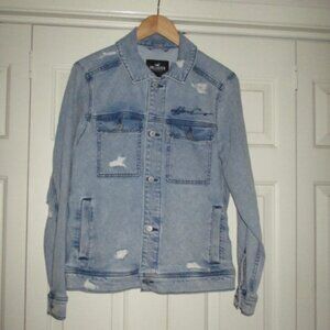 HOLLISTER Distressed Denim Jean Jacket Men S